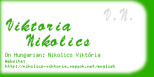 viktoria nikolics business card